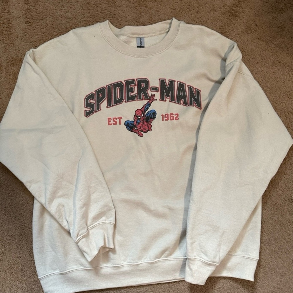 Spider-Man Cream Sweater